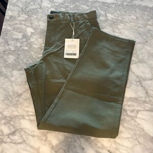 Everlane Straight Chino, Olive, 32x30, NWT